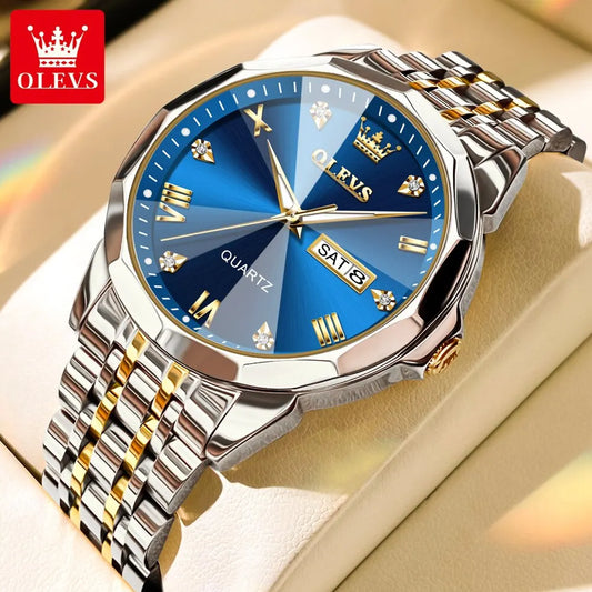 Men's Watches with Luminous Stainless Steel