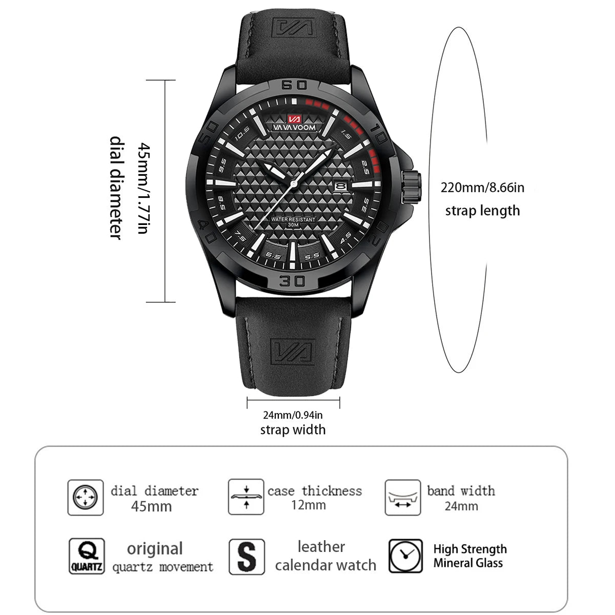 Men Casual Sport Military Quartz Watch for Man